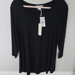 Elegant Black Long Sleeve Top
